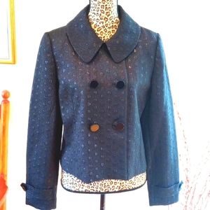 Covington Ladies Double Breasted Jacket Size:M Color:Black NWOT